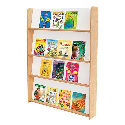 Illustration de : Présentoir à livres Basik mural 94 x 20 x 130 cm