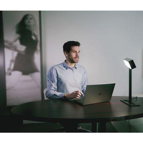 Illustration de : Lampe Sundesk Day 03 Led noir socle europe - Dayvia - Unilux