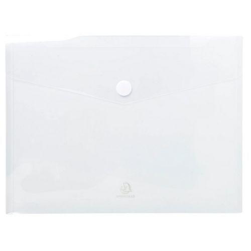 Illustration de : Pochette enveloppe scratch A4 PP transparent - Exacompta