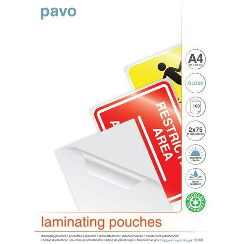 Illustration de : Pochette de Plastification A4 - Pavo