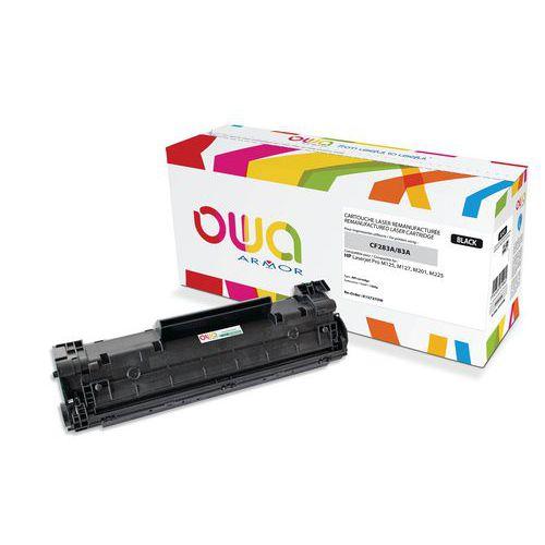 Illustration de : Toner capacité standard compatible HP 83A Black - OWA