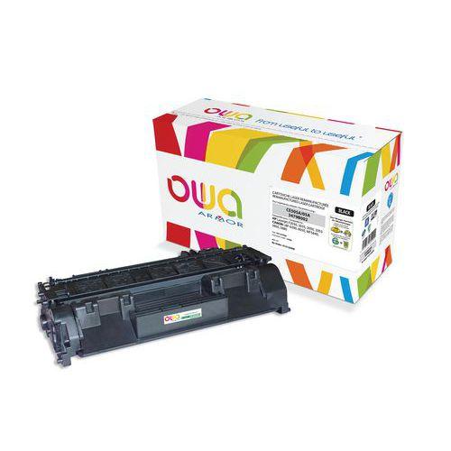 Illustration de : Toner capacité standard compatible HP 05A noir - OWA