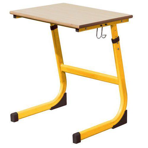 Illustration de : Table réglable -  Dégagement latéral