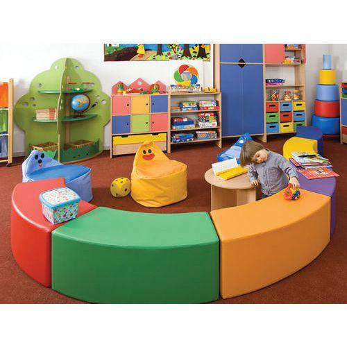 Illustration de : Siège en mousse circulaire 6 éléments - vague