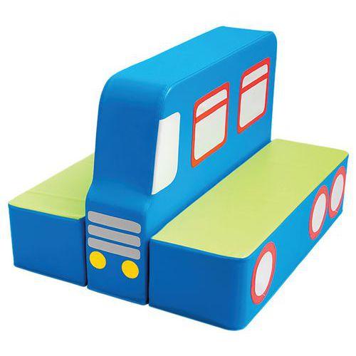 Illustration de : Canapé double face bus