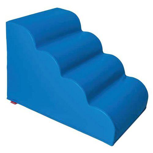 Illustration de : Escalier en mousse à marches arrondies