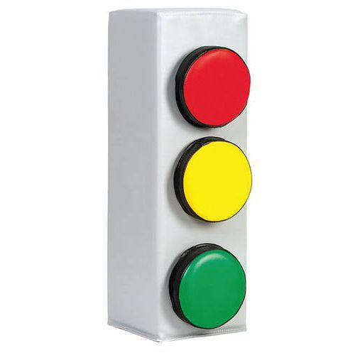 Illustration de : Feu tricolore en mousse