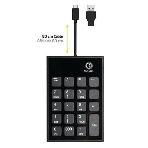 Illustration de : Pavé numérique filaire USB type C - Port connect