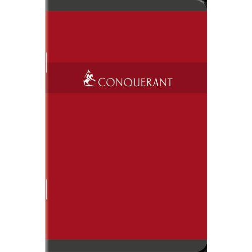 Illustration de : Carnet piqûre 96 pages 9x14 cm 5x5 70g - Conquerant