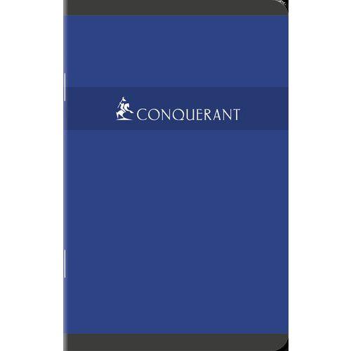Illustration de : Carnet piqûre 96 pages 9x14 cm 5x5 70g - Conquerant