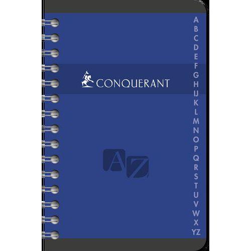 Illustration de : Répertoire reliure hélicoïdale 100 pages 9x14 cm 5x5 70g - Conquerant