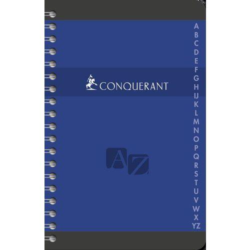 Illustration de : Répertoire reliure hélicoïdale 180 pages 11x17 cm 70g 5x5 - Conquerant