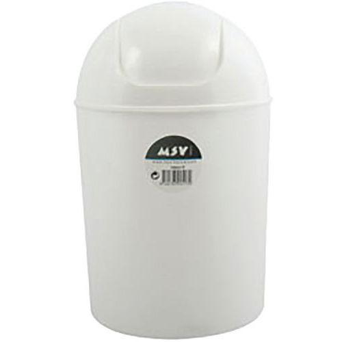 Illustration de : Poubelle plastique ronde - Msv