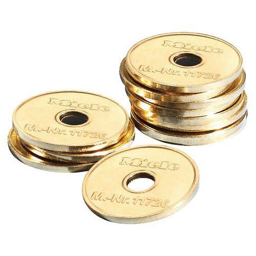 Illustration de : Lot de 50 Jetons WM9 pour sèche linge -Miele Professional