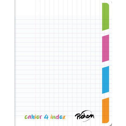 Illustration de : Cahier 4en1 polypro incolore 4 sections 17x22cm 140 pages 70g - Pichon