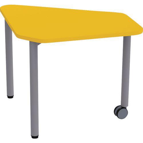 Illustration de : Table mobile Géométra 3 pieds - Manutan Expert