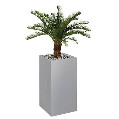 Illustration de : Bac haut métal O'CARRE sur patins Palmier