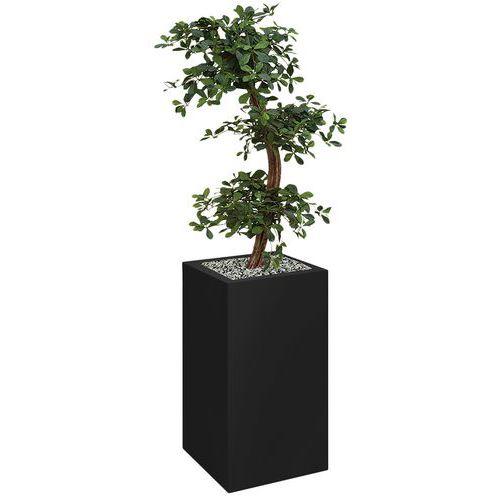 Illustration de : Bac haut métal O'CARRE sur patins Bonzaî haut