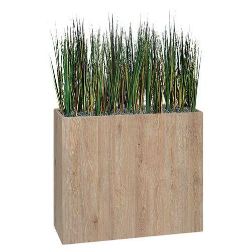 Illustration de : Jardinière bois BOSCO Herbes