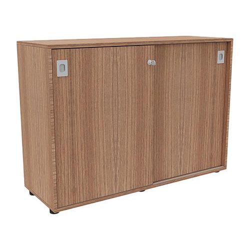 Illustration de : Armoire bois IDEA portes coulissantes hauteur 86 cm