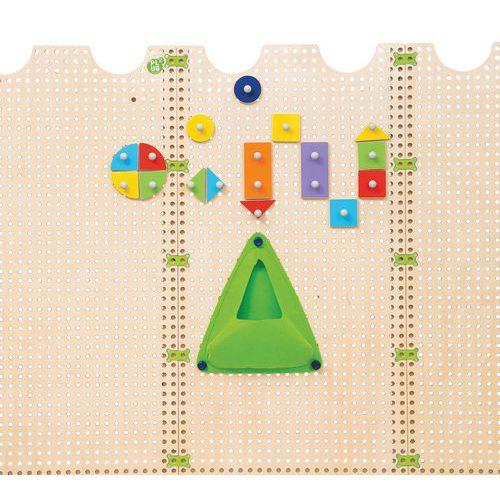 Illustration de : Eléments de jeu pour panneau Plug it géométrie mathématiques -Beleduc