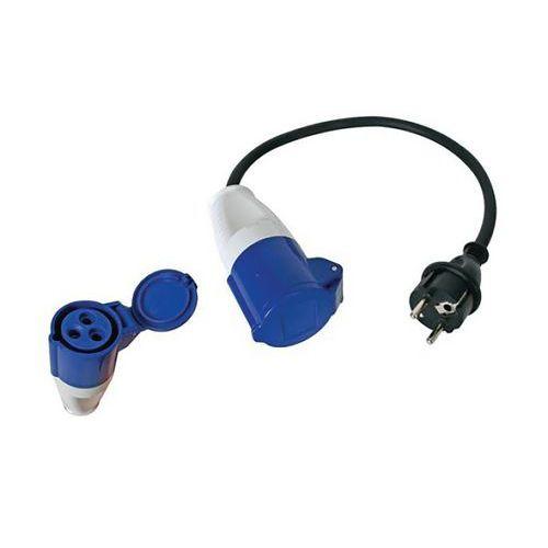 Illustration de : Adaptateur IEC 60309 femelle CEE7 mâle