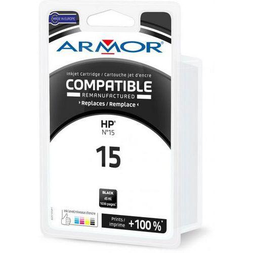 Illustration de : Cartouche jet d'encre noire 1jet0052 compatible HP15 - Owa
