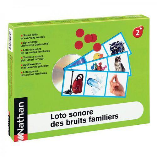 Illustration de : Loto sonore des bruits familiers - Nathan