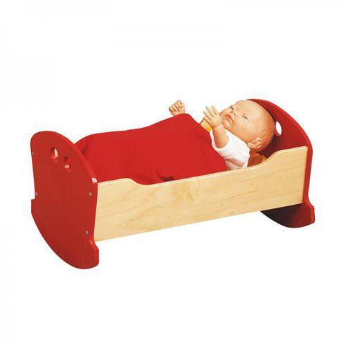 Illustration de : Berceau de poupée rouge - Nathan