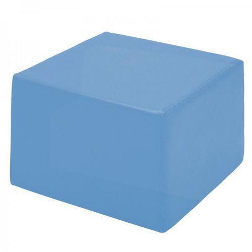 Illustration de : Pouf carré bleu - Nathan