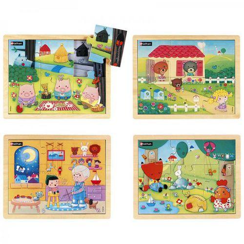 Illustration de : Lot de 4 puzzles - Les Contes 1