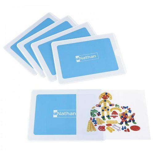 Illustration de : Porte-étiquette repositionnable grand format (lot de 5) - Nathan