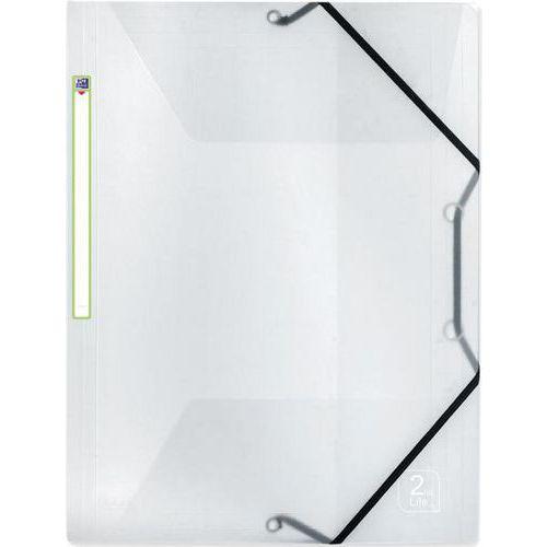 Illustration de : Chemise élastique 3 rabats A4 polypropylène translucide - Oxford