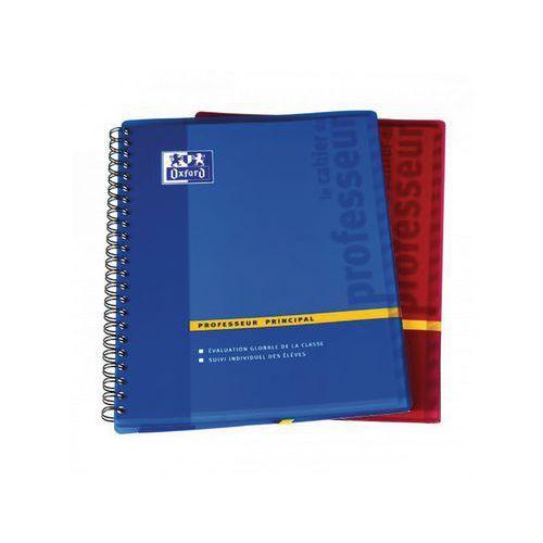 Illustration de : Cahier professeur 24x32 réglure spécifique couleurs assorties - Oxford