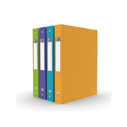 Illustration de : Classeur PP opaque A4 dos 40 4 anneaux Memphis - Oxford