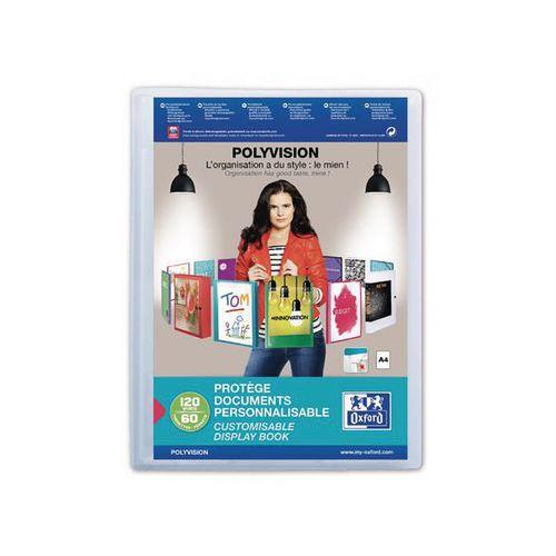 Illustration de : Protège documents polyvision A4 60 pochettes polypropylène - Oxford