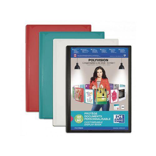 Illustration de : Protège-documents 60 pochettes A4 opaque couleurs assorties - Oxford