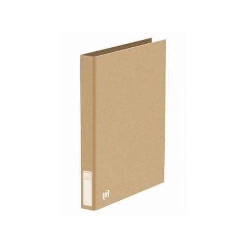 Illustration de : Classeur carte kraft beige A4XL dos 35 mm touareg - Oxford