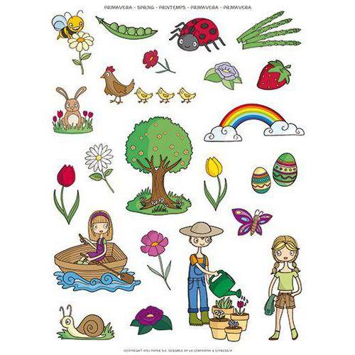 Illustration de : Lot de gommettes repositionnables les 4 saisons - Apli Kids