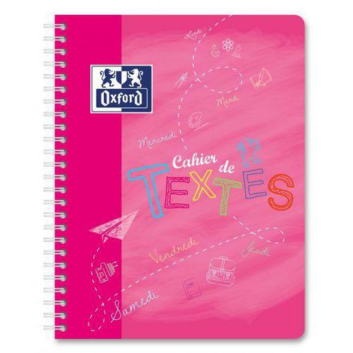 Illustration de : Cahier de texte 90g 148 pages seyes 17x22 cm - Oxford
