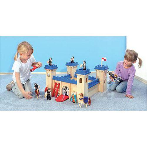 Illustration de : Château fort en bois à assembler