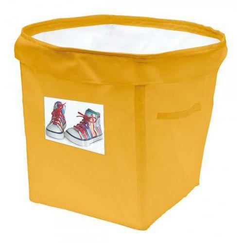 Illustration de : Lot de 4 paniers ronds en tissu