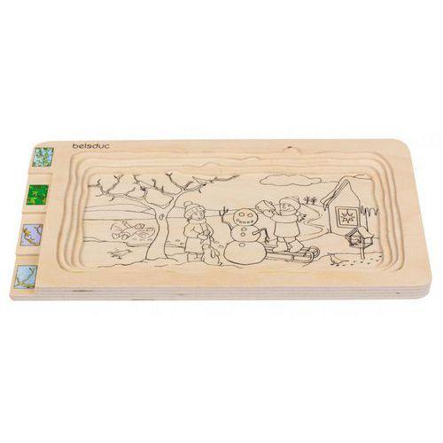 Illustration de : Puzzle à niveau 4 saisons
