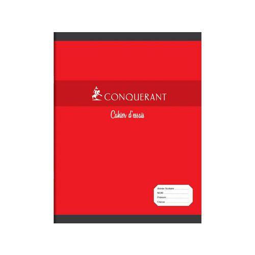 Illustration de : Cahier d'essais 48 pages 17x22cm seyes couleurs assorties - Conquerant