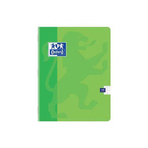 Illustration de : Cahier 140 pages 17x22 seyes couleurs assorties color life - Oxford
