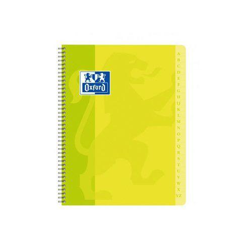 Illustration de : Répertoire 180 pages spirale 17x22 cm 5x5 carte couleurs - Oxford