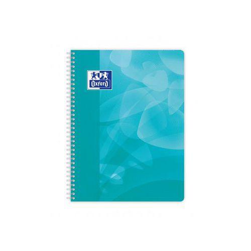 Illustration de : Cahier polypropylène 160 pages spirale 24x32 seyes lagoon - Oxford