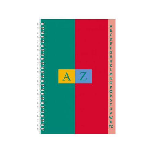 Illustration de : Répertoire spirale 11x17 cm 5x5 couleurs carte recyclé - Conquerant