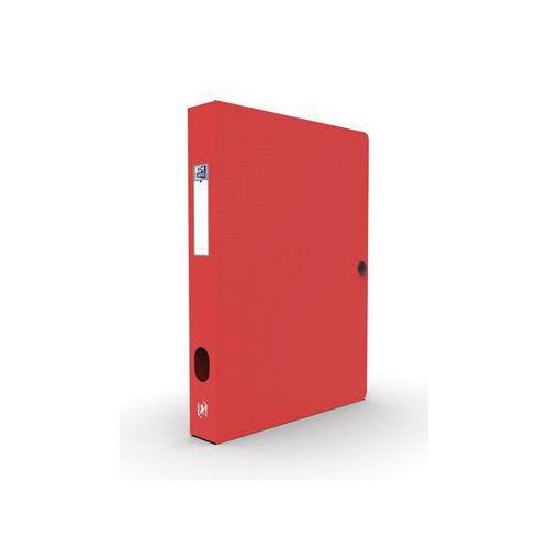 Illustration de : Boîte 24x32 dos 40mm +pression en PP coloris assortis Memphis - Oxford