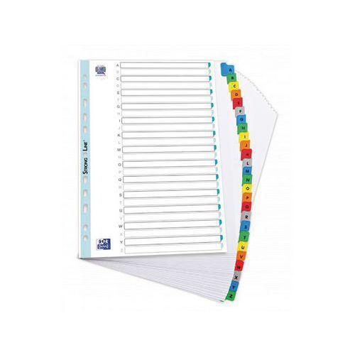 Illustration de : Jeu 26 intercalaires alpha A4XL blanc carte 170g 26 positions - Oxford